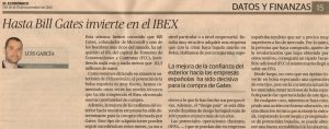 Artículo en "El Económico"