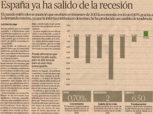 Artículo en "El Económico"