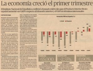 Artículo en "El Económico"