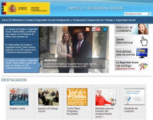 Web Ministerio de Trabajo