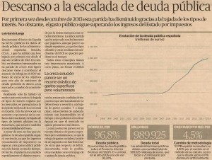 Artículo en "El Económico"