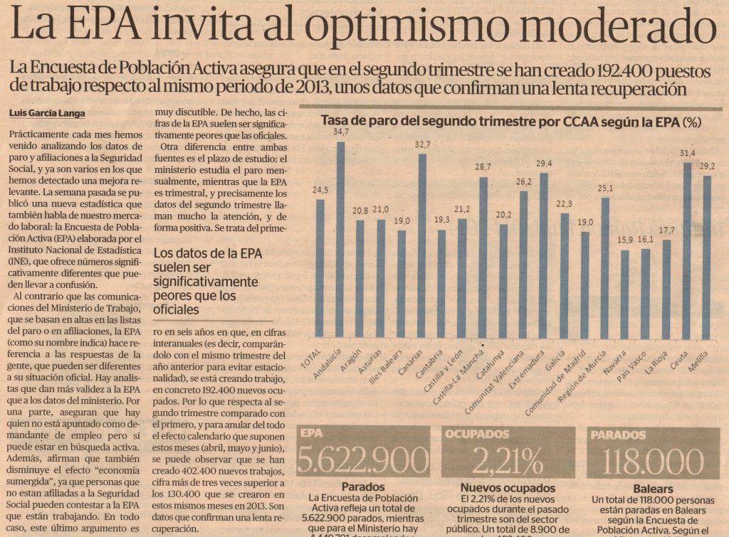 Artículo en "El Económico"